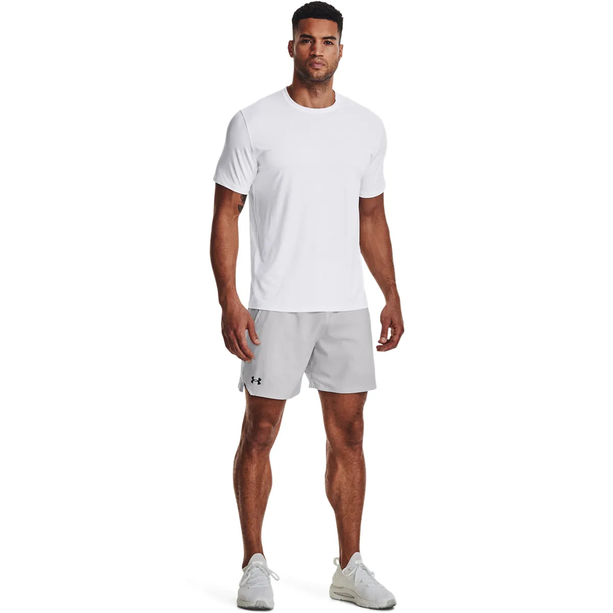 UA Vanish Woven 6in Shorts, Halo Gray
