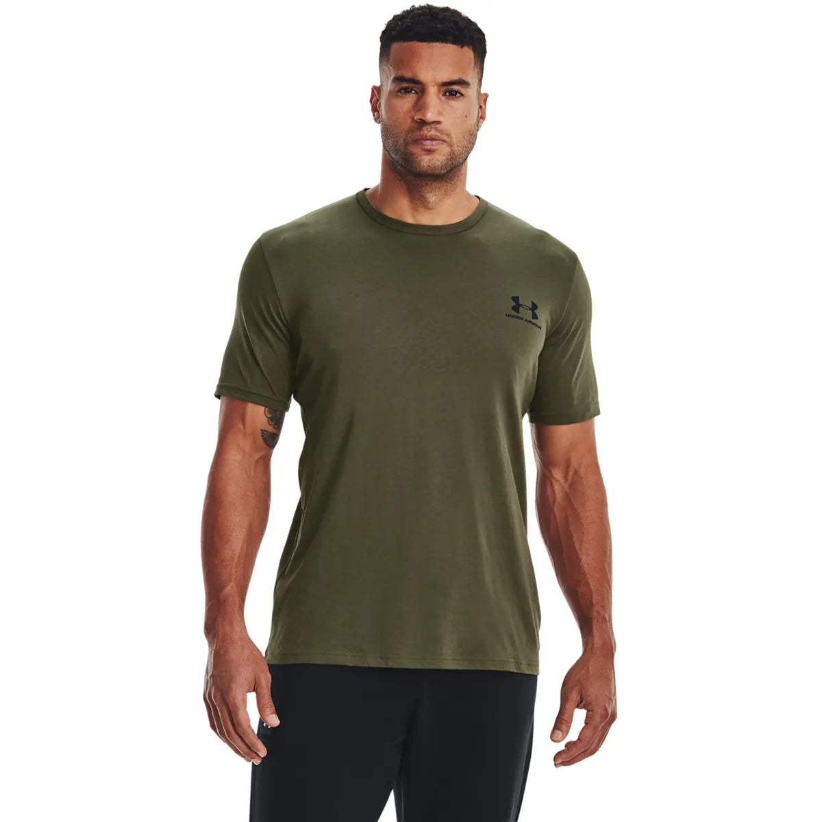 UA M SPORTSTYLE LC SS, Marine Od Green