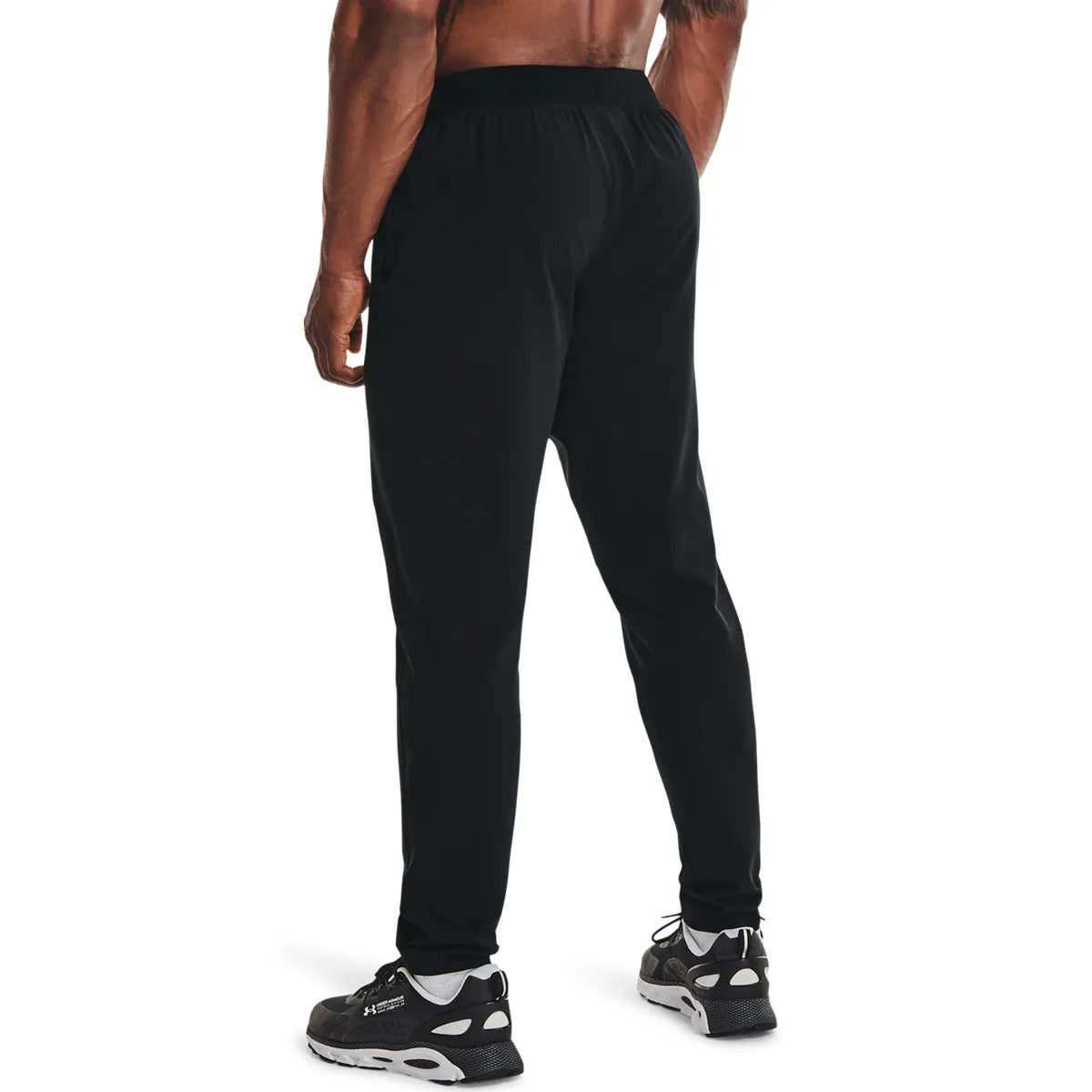 UA UNSTOPPABLE TAPERED PANTS, Black