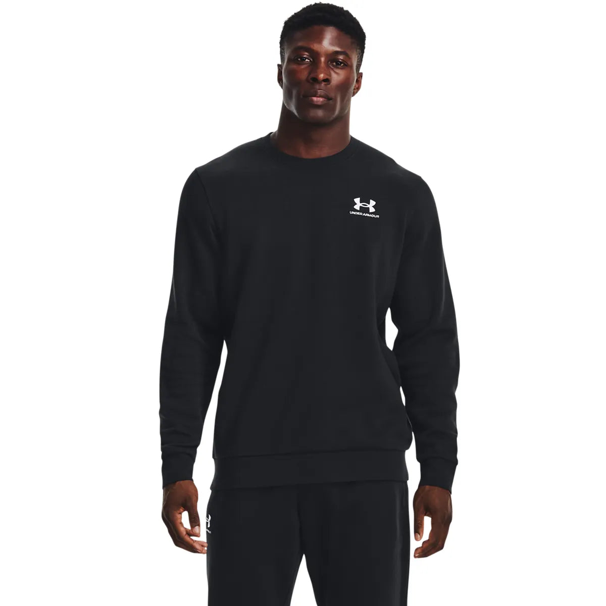 UA Icon Fleece Crew, Black