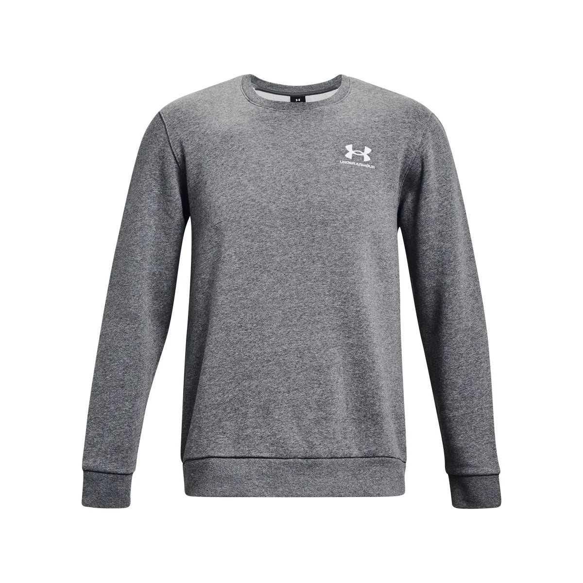 UA Icon Fleece Crew, Pitch Gray