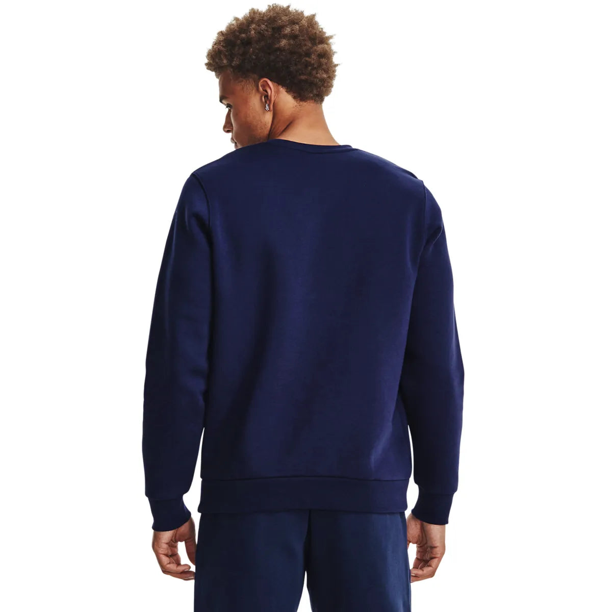 UA Icon Fleece Crew, Midnight Navy