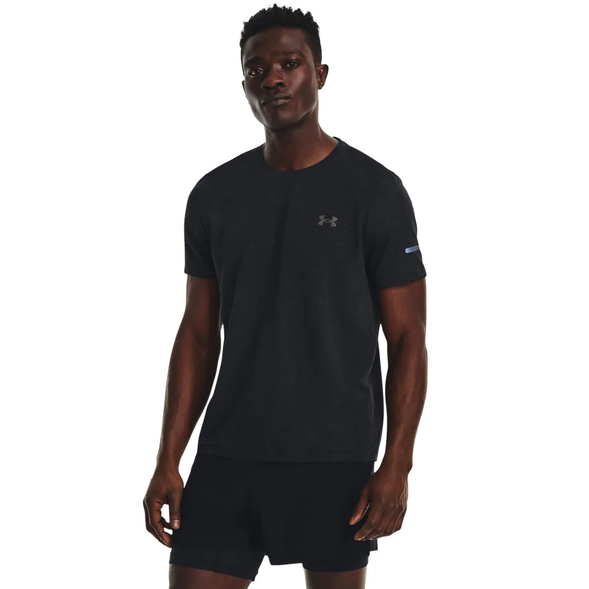 UA SEAMLESS STRIDE SS, Black