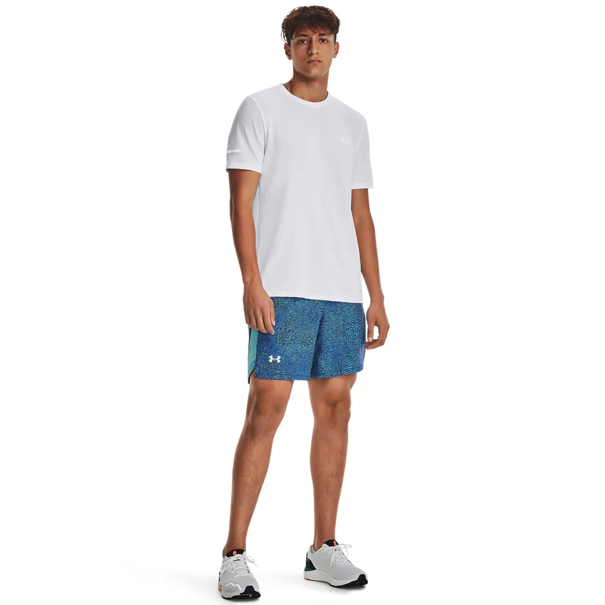 UA SEAMLESS STRIDE SS, White