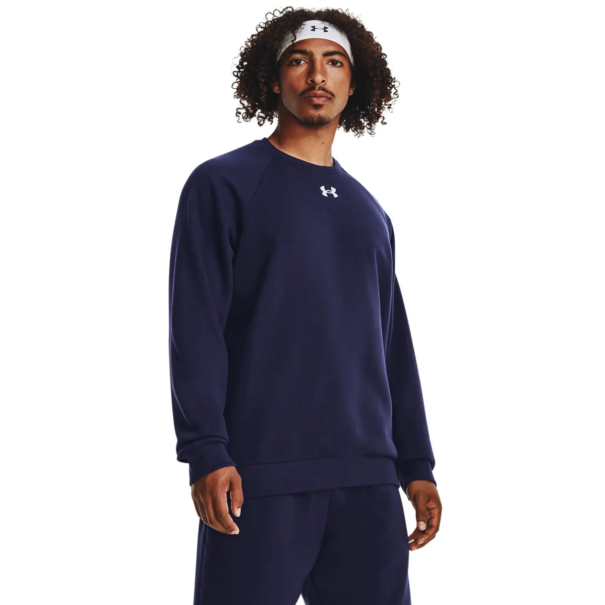 UA Rival Fleece Crew, Midnight Navy
