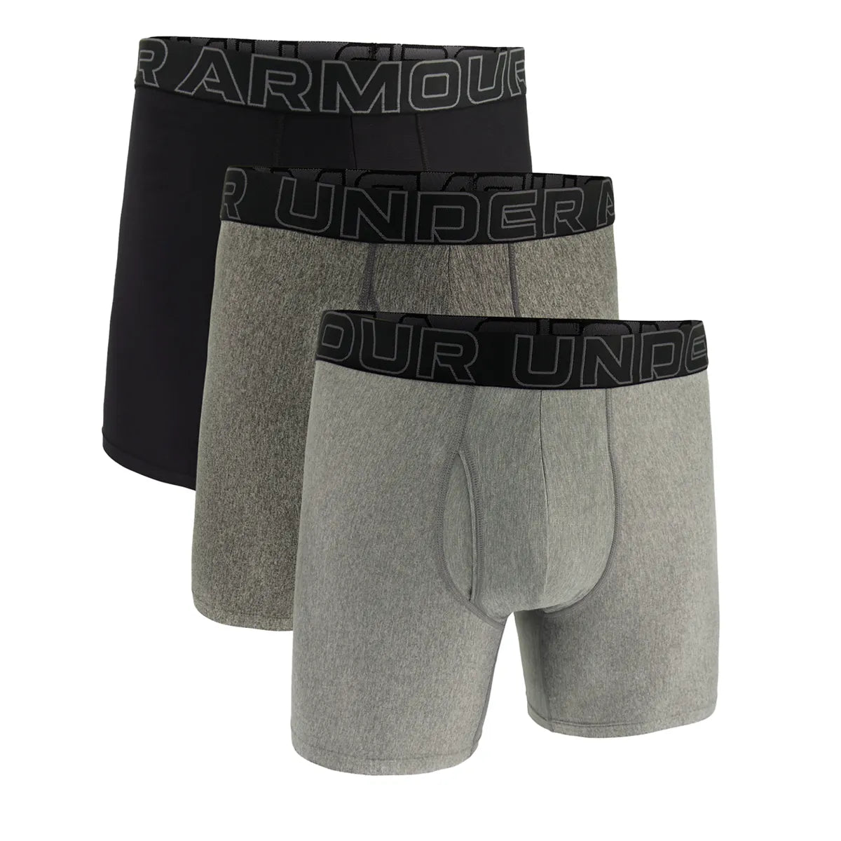 UA PERFORMANCE TECH - SOLID 6 IN 3PK, Steel