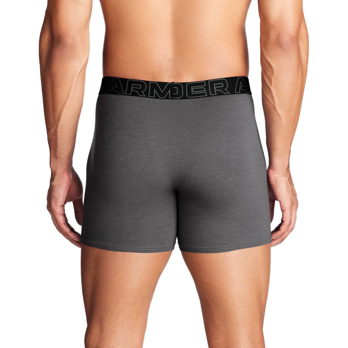UA PERFORMANCE COTTON - SOLID 6 IN 3PK, Castlerock