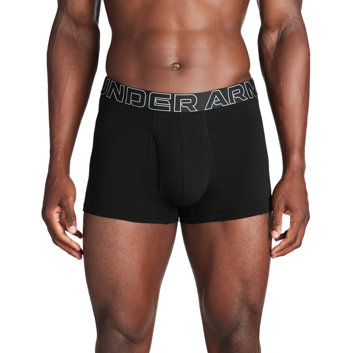 UA PERFORMANCE COTTON - SOLID 3 IN 3PK, Black