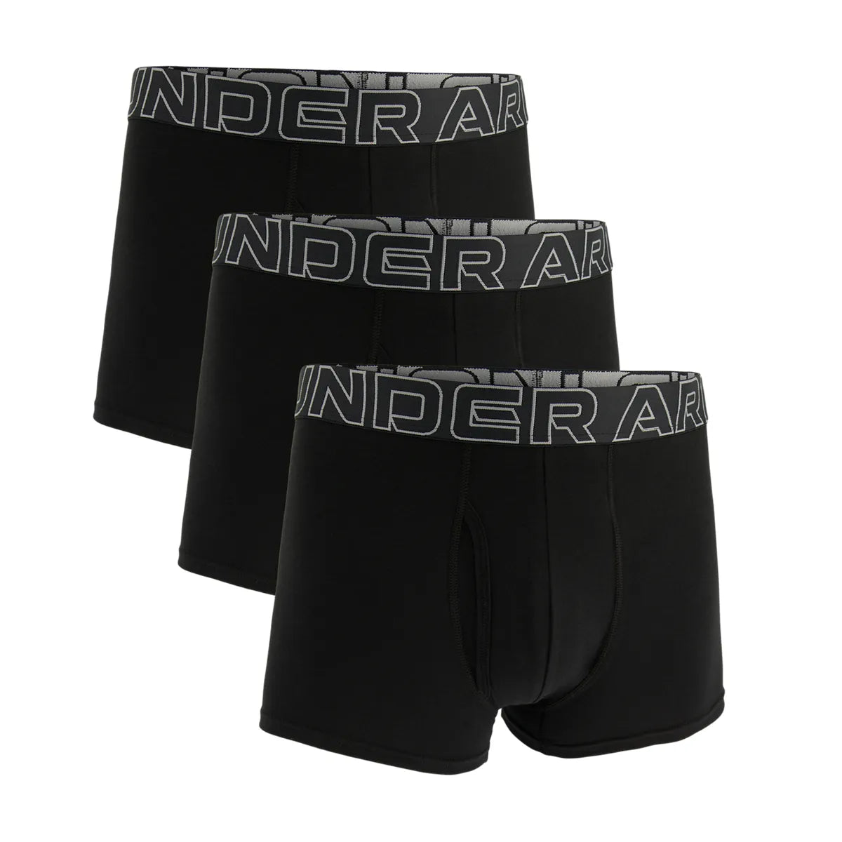 UA PERFORMANCE COTTON - SOLID 3 IN 3PK, Black