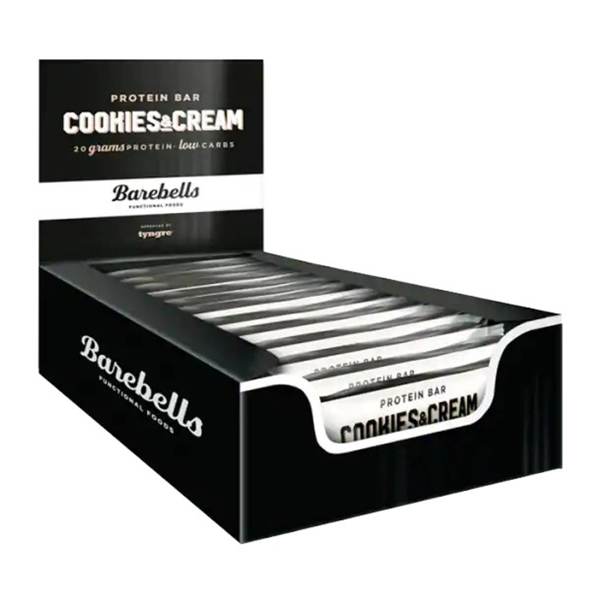 Barebells Protein Bar 12stk - 55g - Cookies & Cream