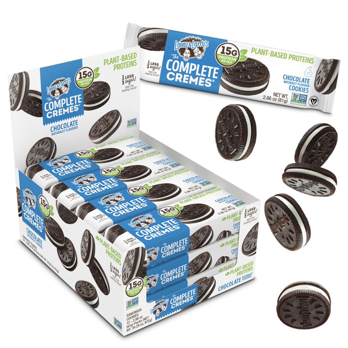 Lenny & Larry Chocolate Cookie , 12x81g, Chocolate