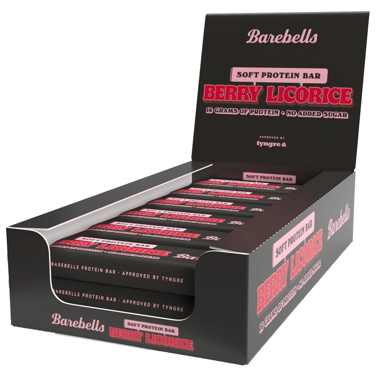 Barebells Soft Protein Bar,12x55g, Berry Licorice