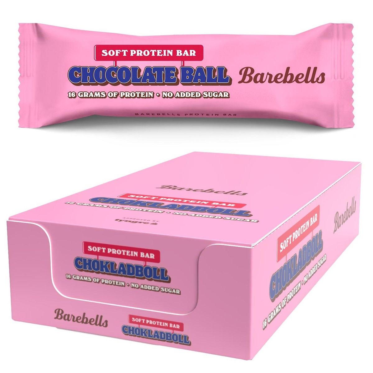 Barebells Protein Bar, 12x55g, Chocolate Ball